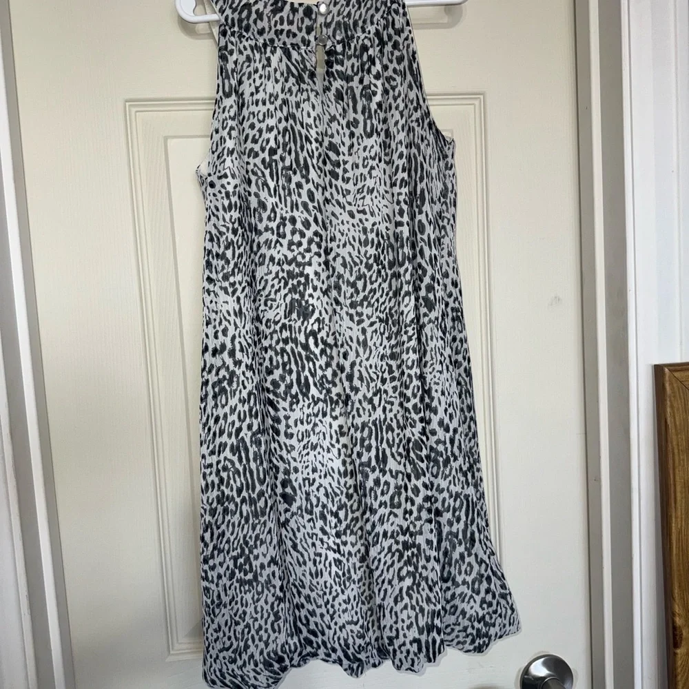 Pinky Ruffle/Bubble Hem Sequin Cheetah Print Y2K Dress Girl’s Size 8